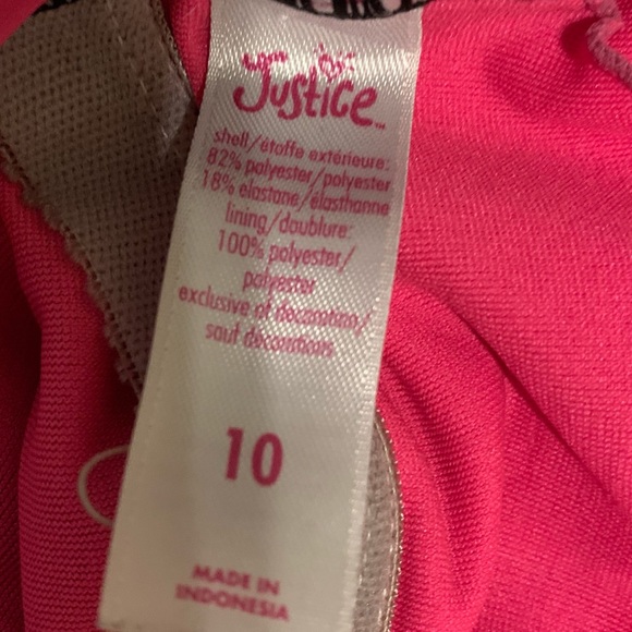 Justice Girl Swimsuit Size 10 - Picture 4 of 6